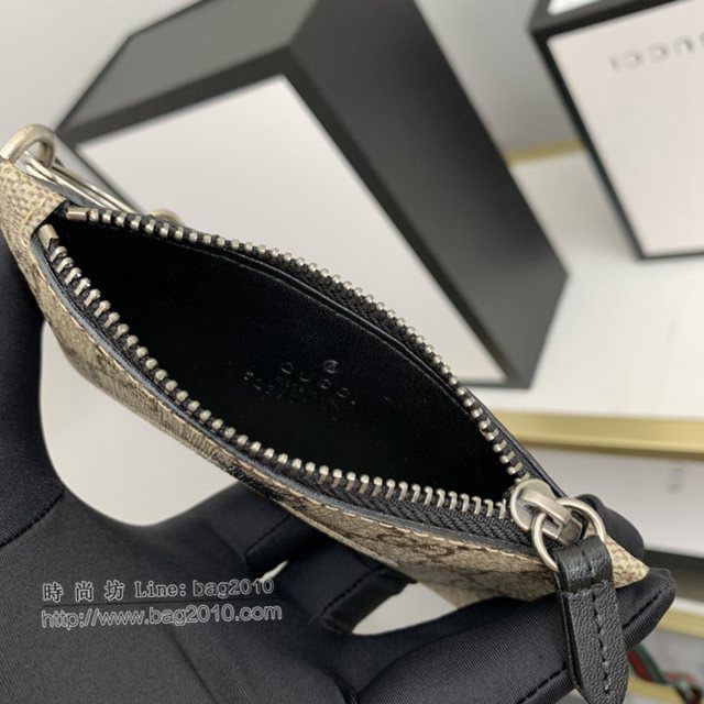 Gucci男包 古驰蜜蜂印花图案拉链卡包零钱包 Gucci手拿零钱包 523903  gdj1568